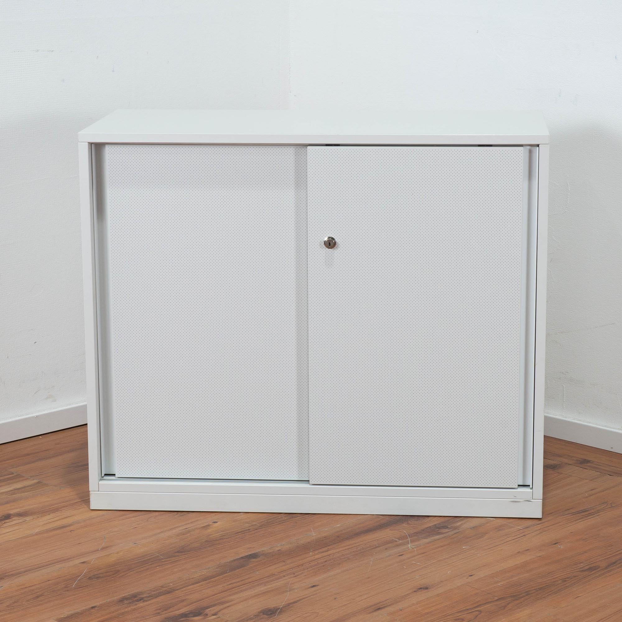 Sideboard weiß 2OH - Schiebetüre mit Softclose 