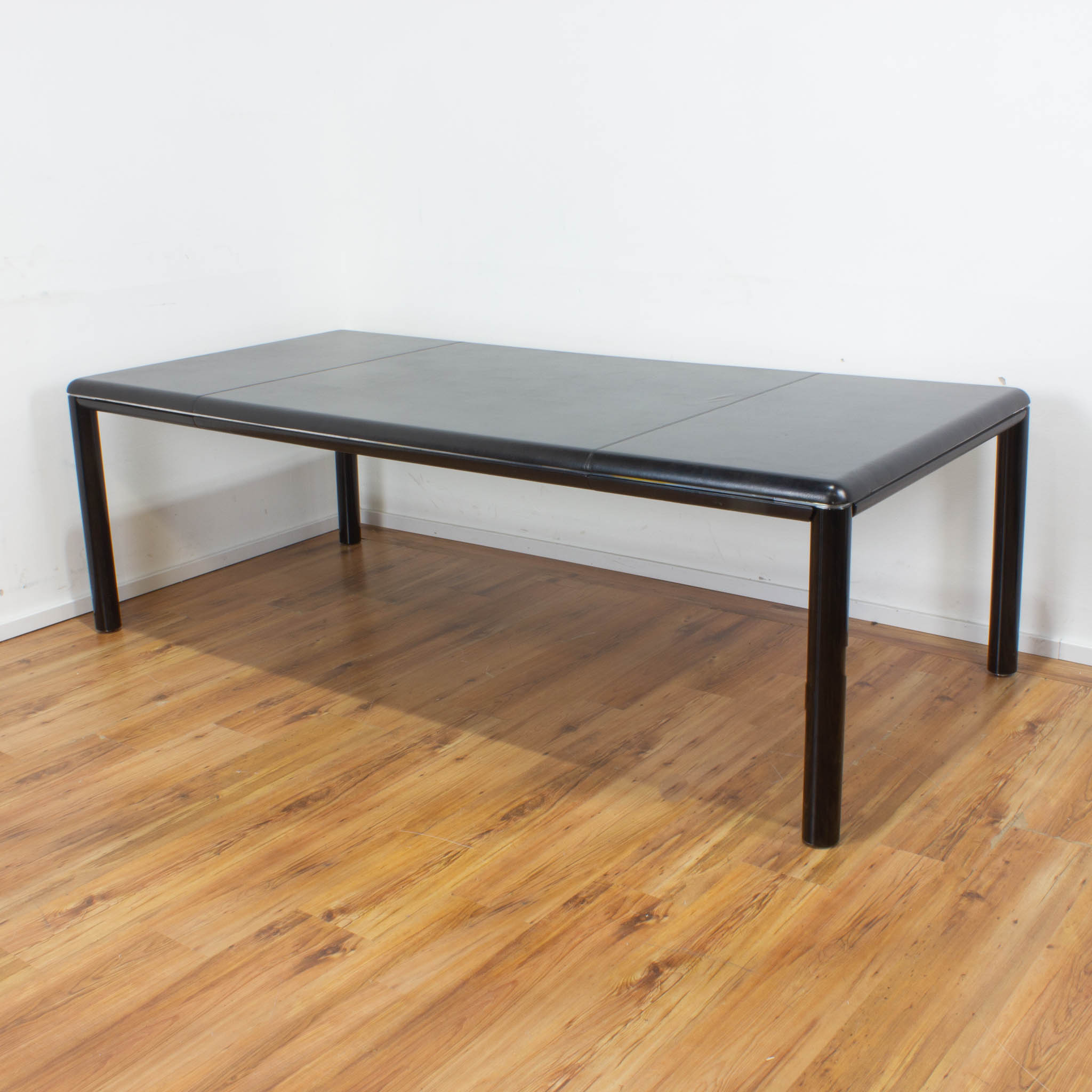 Knoll Konferenztisch - Leder schwarz - 225 x 110 cm