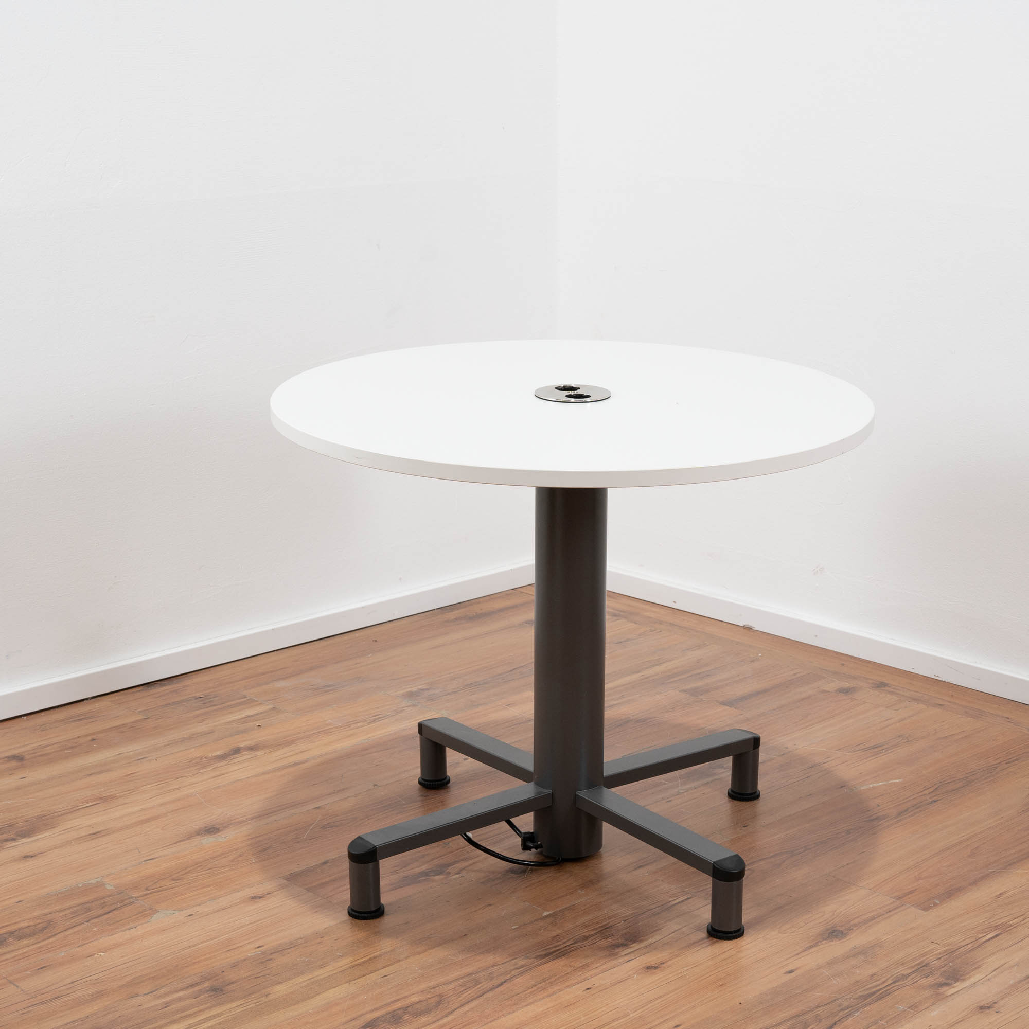 VS Möbel Konferenztisch weiß - Ø 90 cm 