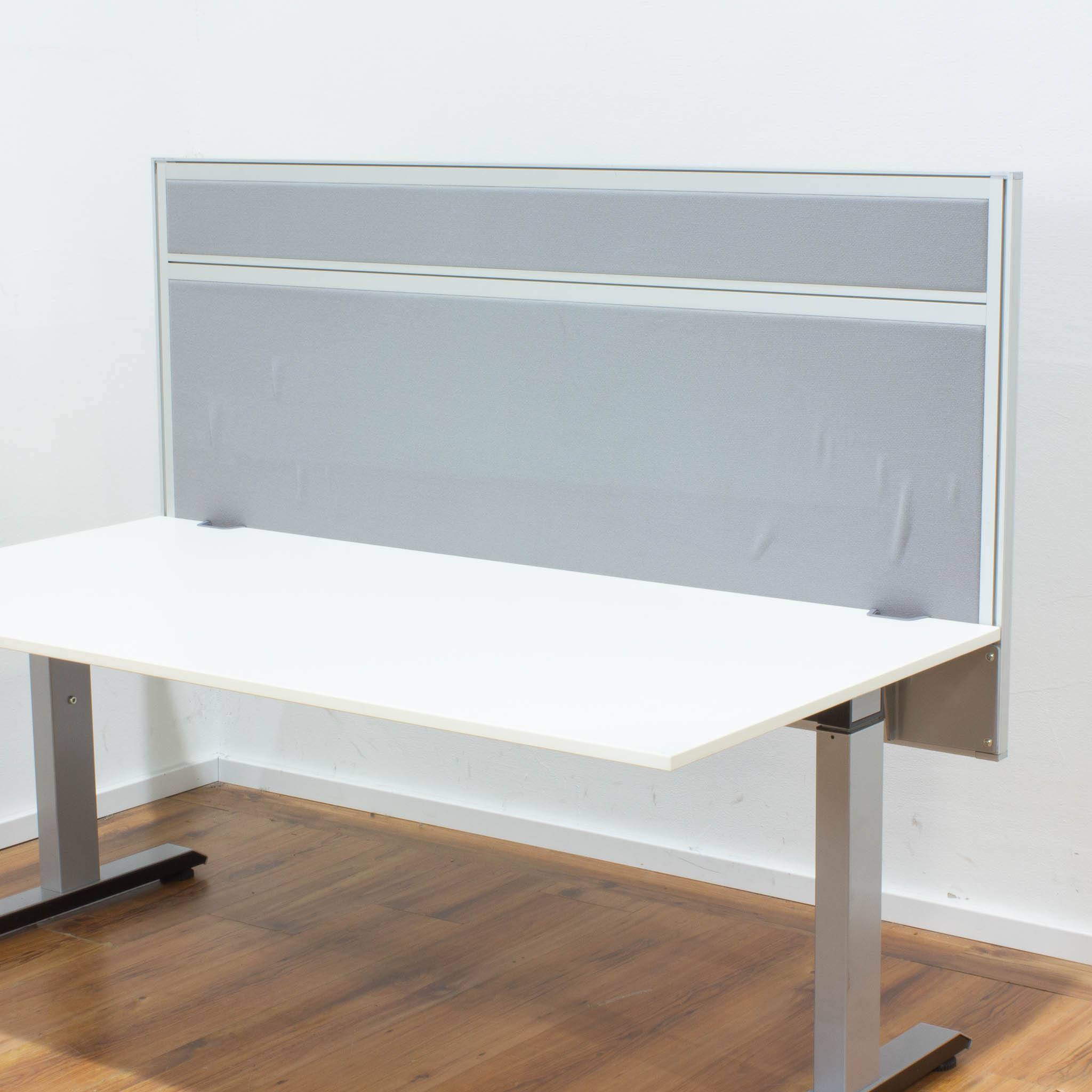 Trennwand für den Tisch - grau - 160x80 cm