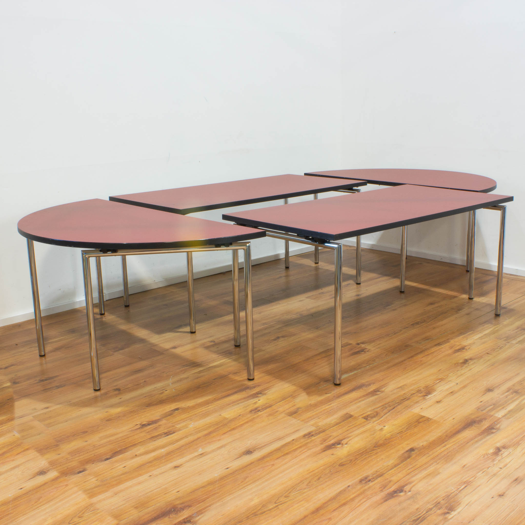Brunner Group - Konferenztisch-Set - 4 Module - 320 x 160 cm - rot