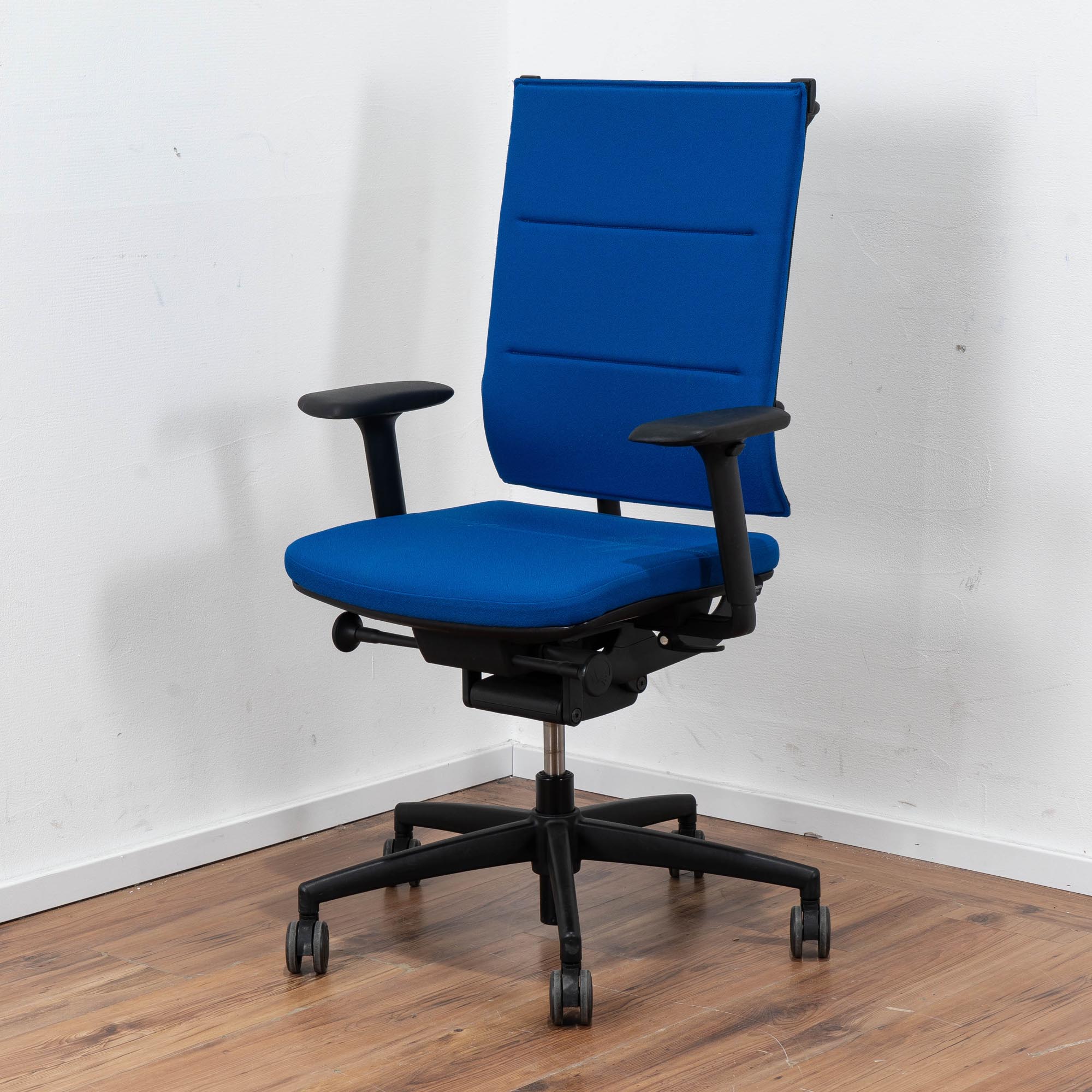Grammer Bürodrehstuhl Stoff blau - 5-Sterngestell schwarz