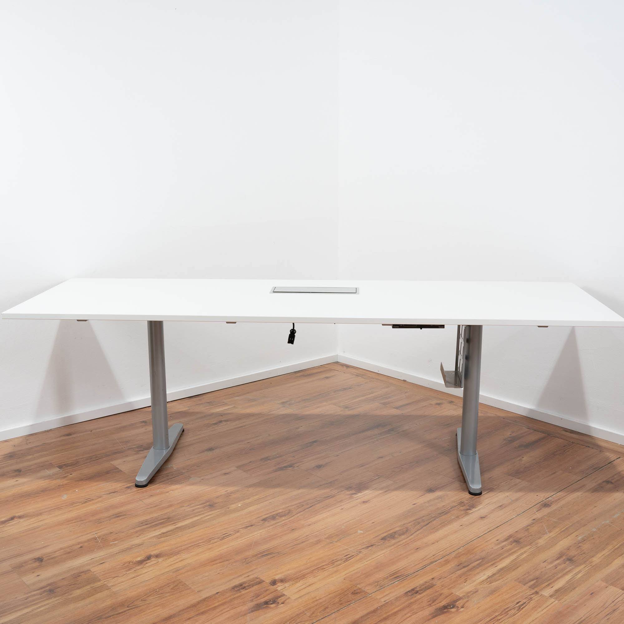 VS Möbel Konferenztisch weiß - Maße: 240 x 80 cm 