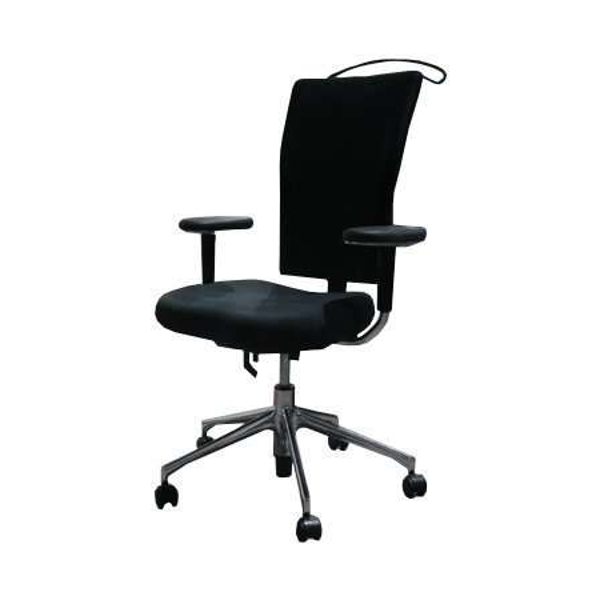 Vitra Bürodrehstuhl "T-Chair" - Stoff in schwarz - Gestell chrom