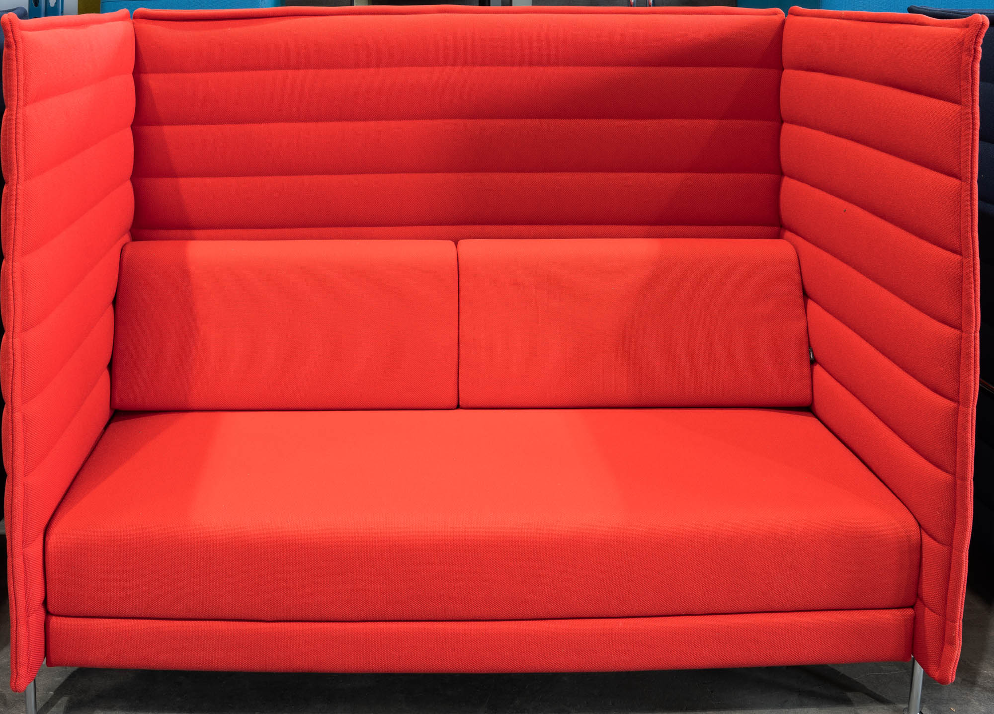 Vitra Alcove Highback Sofa rot - 150 x 140 x 80 cm - Zweisitzer