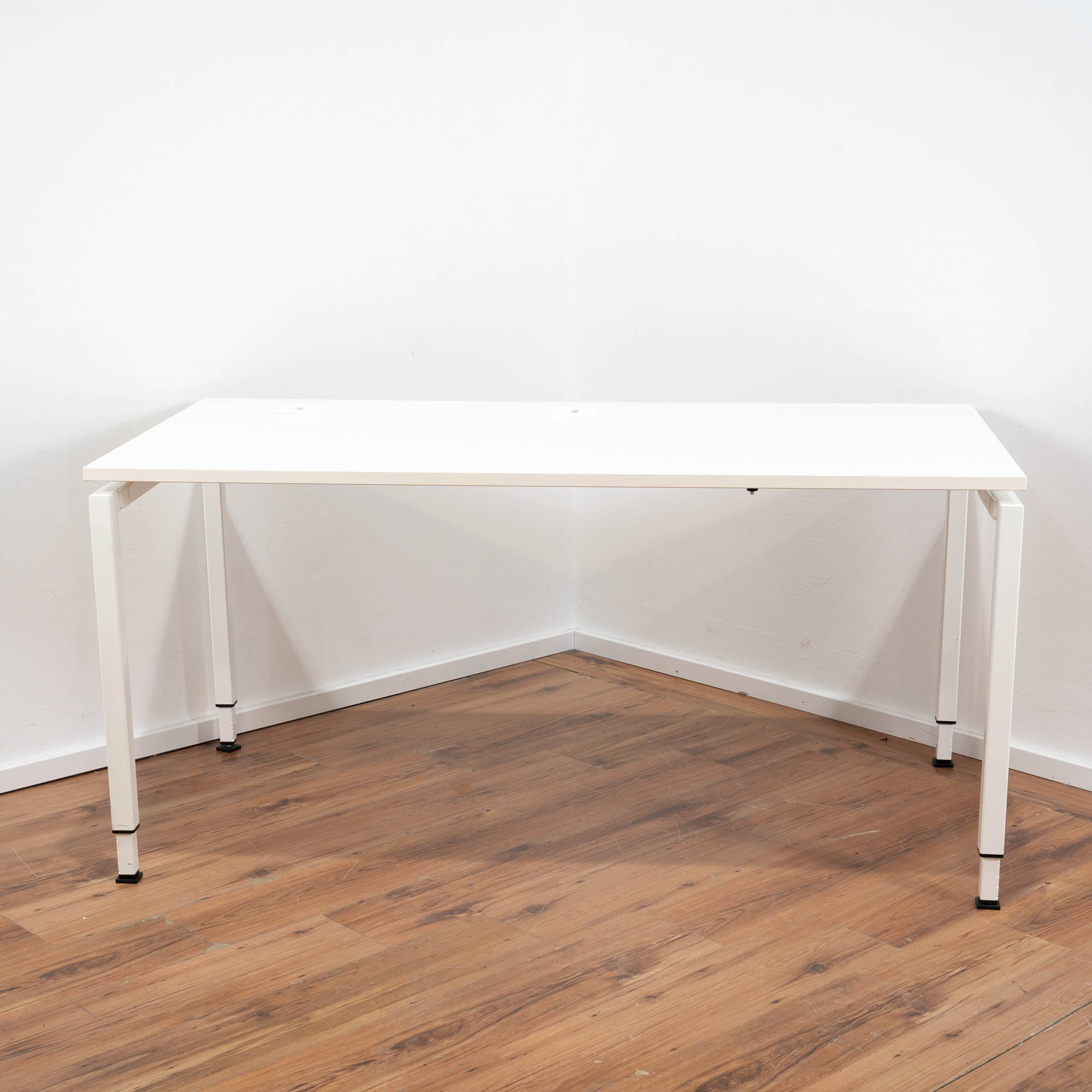 Febrü Schreibtisch weiß - 160 x 80 cm - höhenverstellbar
