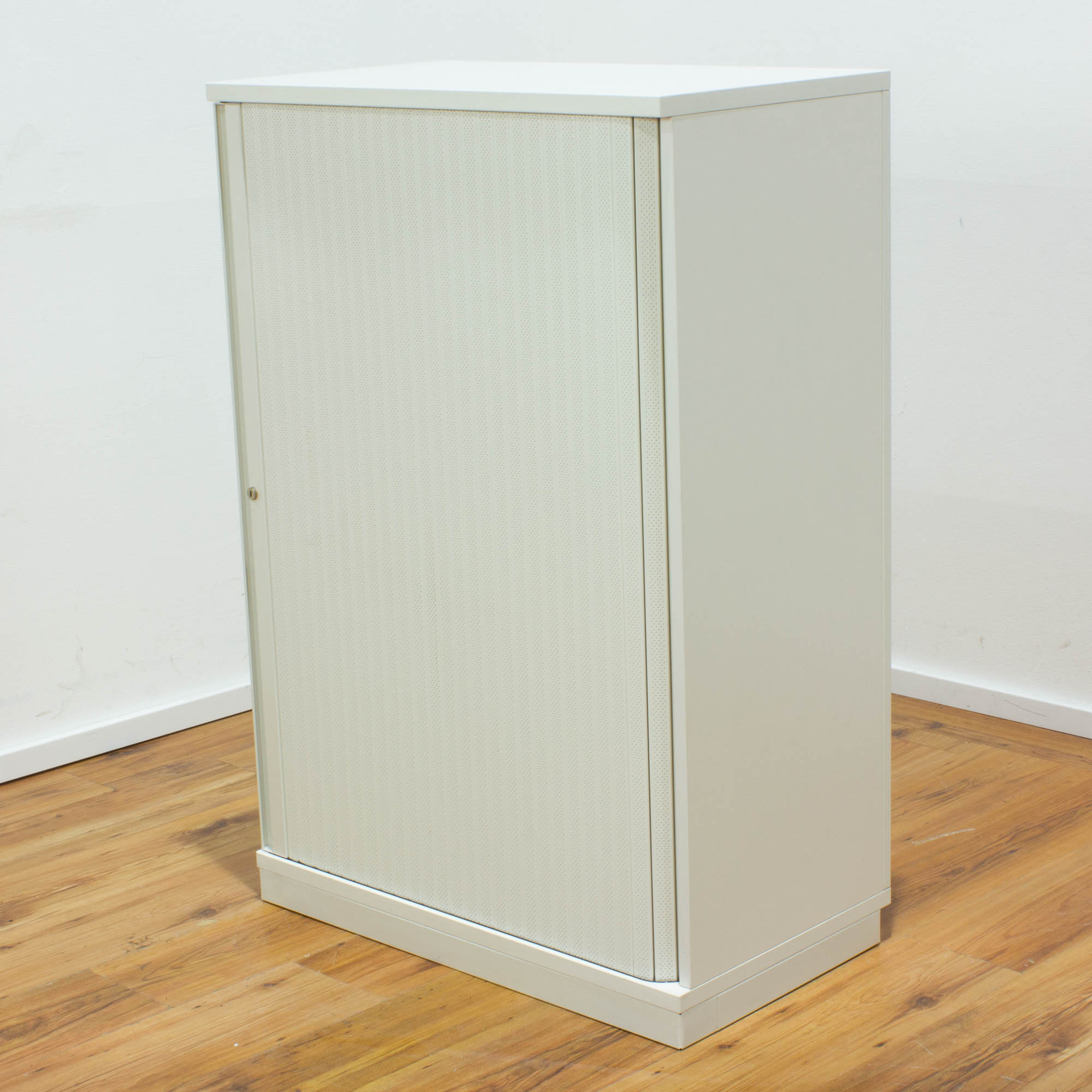 Haworth Sideboard 3OH weiß - Querrolladen weiß - Breite 80 cm