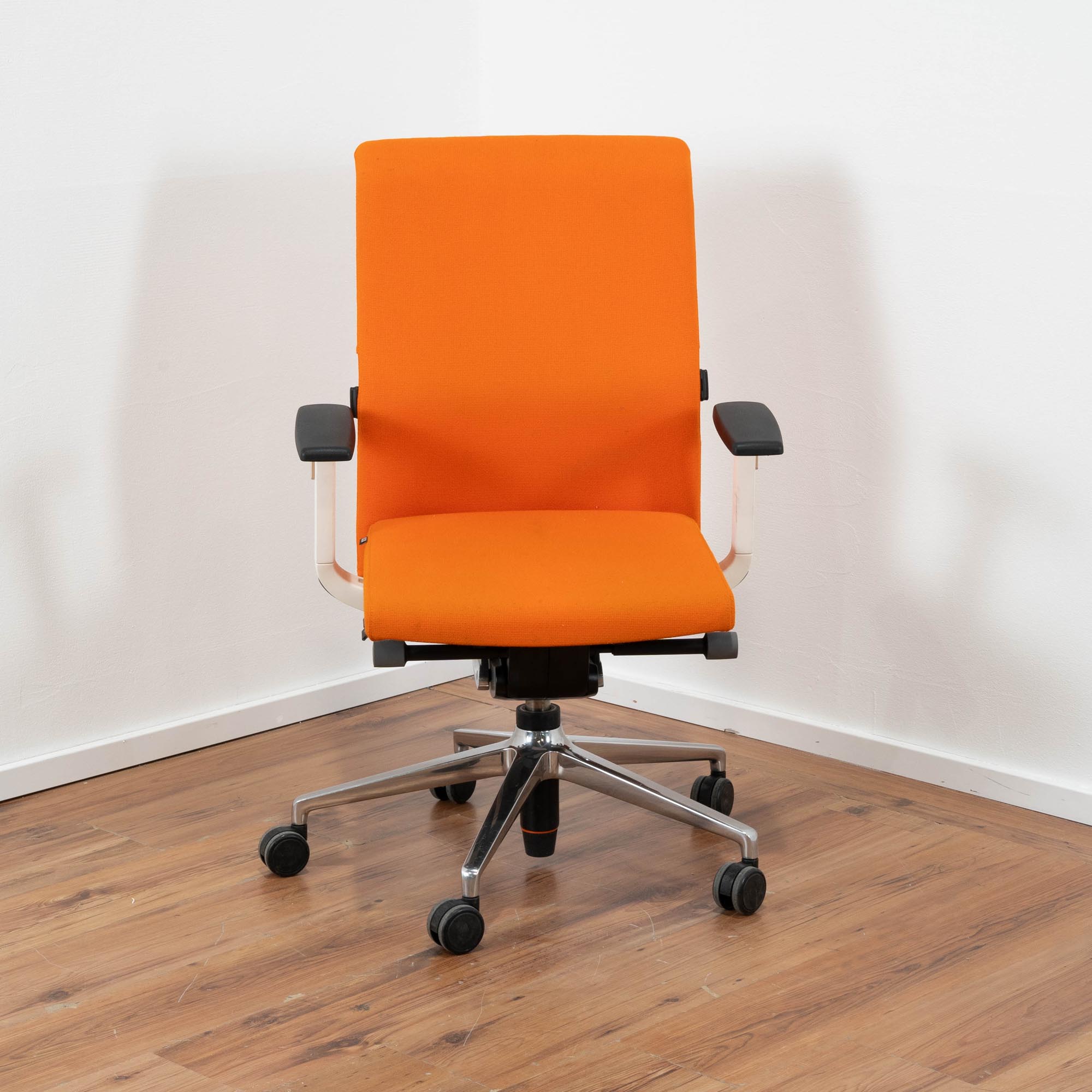 Sedus "Crossline 100" Bürodrehstuhl Stoff orange - Gestell chrom 