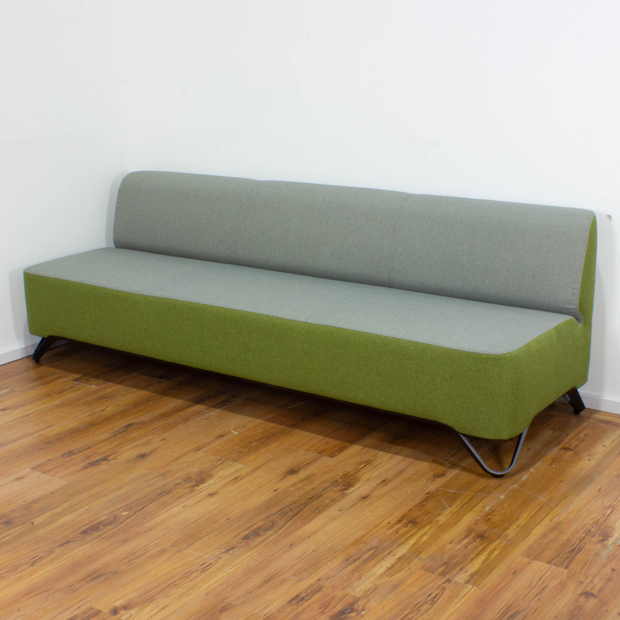 ProfiM "Softbox" 3-Sitzer Sofa - grün & grau