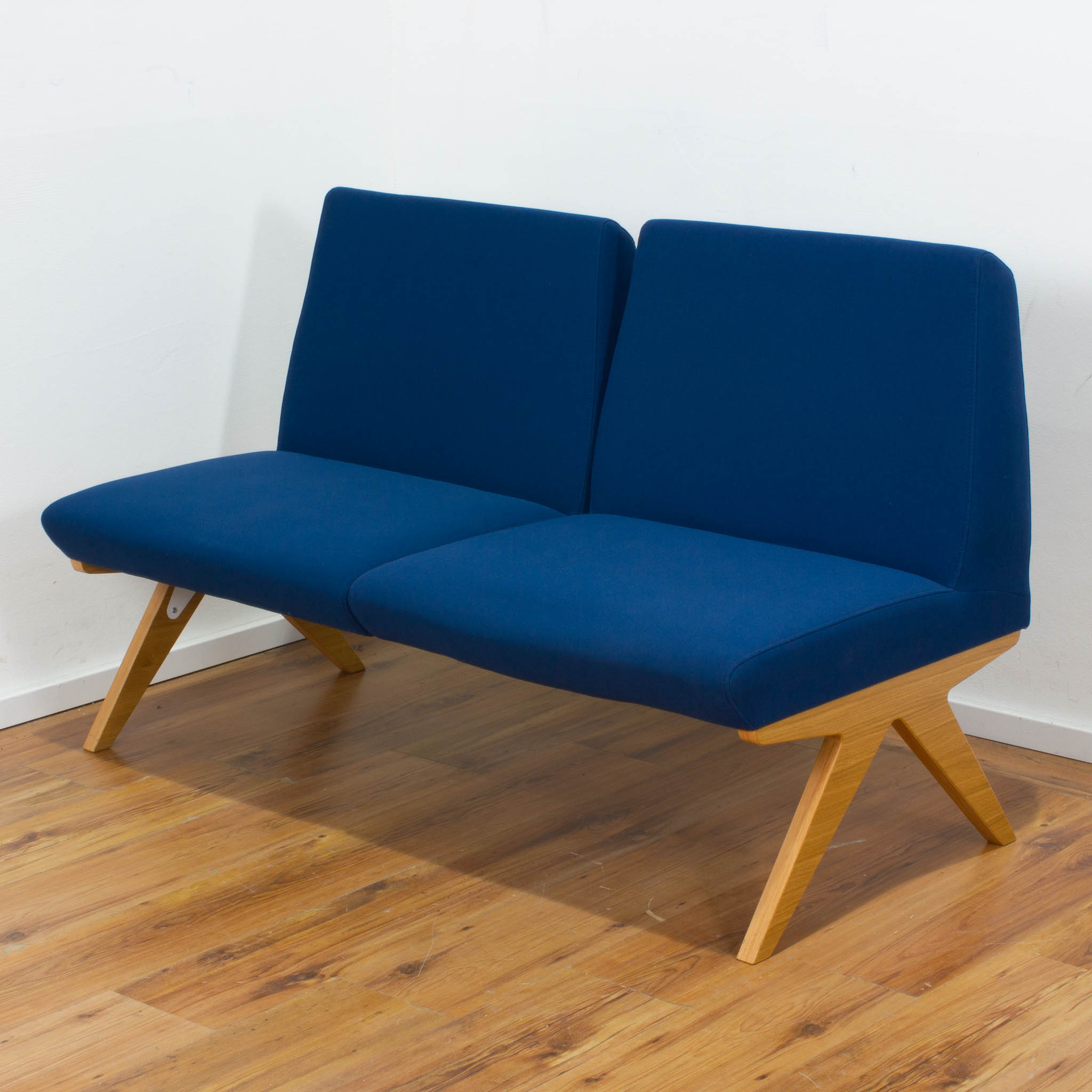 Steelcase 2-Sitzer Sofa - blau