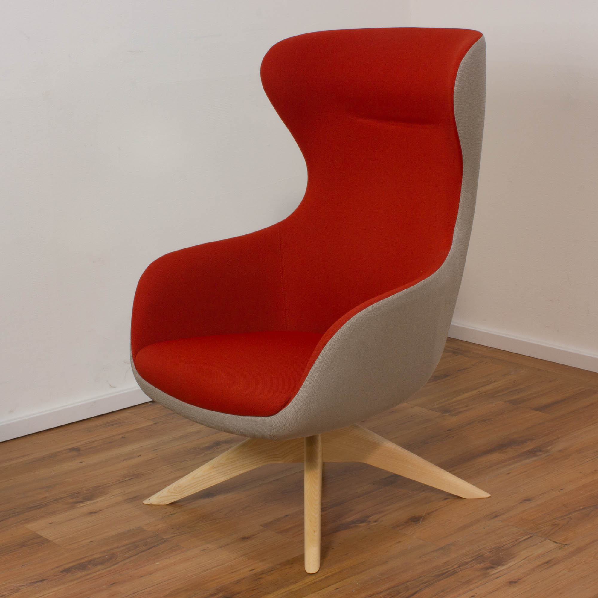 La Manufacture du Design - Assemblage - Design-Sessel - Stoff grau und orange